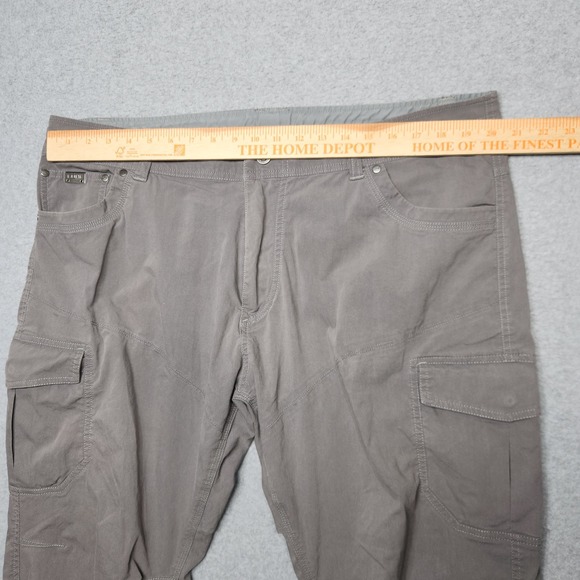 Kuhl‎ Pants Mens 40x30 Gray Utility Hiking Work Outdoors Cargo Stretch Straight - Picture 7 of 11